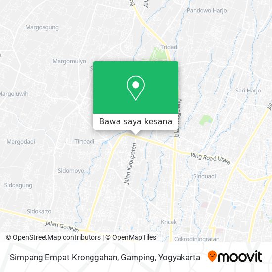 Peta Simpang Empat Kronggahan, Gamping