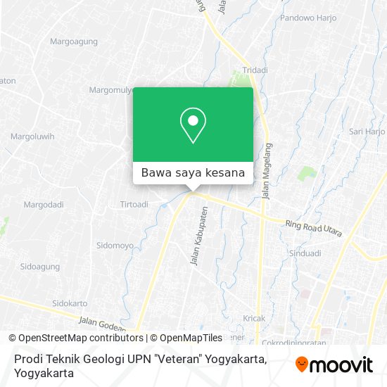 Peta Prodi Teknik Geologi UPN "Veteran" Yogyakarta