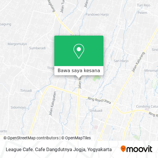 Peta League Cafe. Cafe Dangdutnya Jogja
