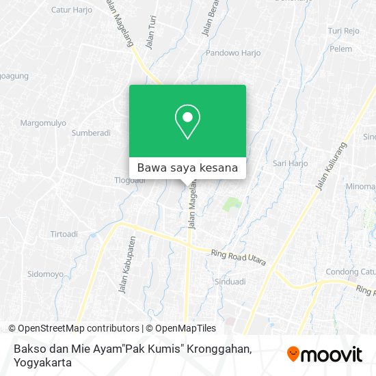 Peta Bakso dan Mie Ayam"Pak Kumis" Kronggahan