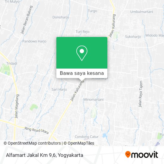 Peta Alfamart Jakal Km 9,6