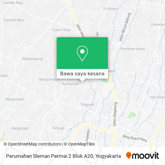 Peta Perumahan Sleman Permai 2 Blok A20