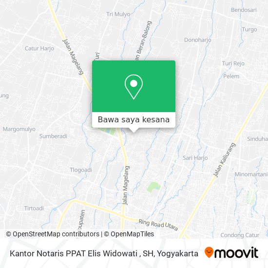 Peta Kantor Notaris PPAT Elis Widowati , SH