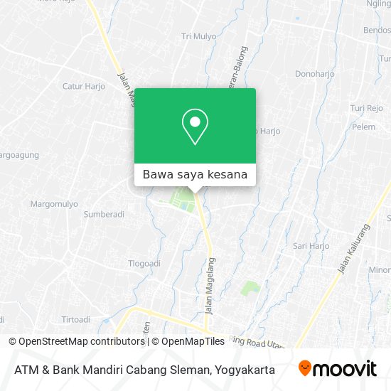 Peta ATM & Bank Mandiri Cabang Sleman