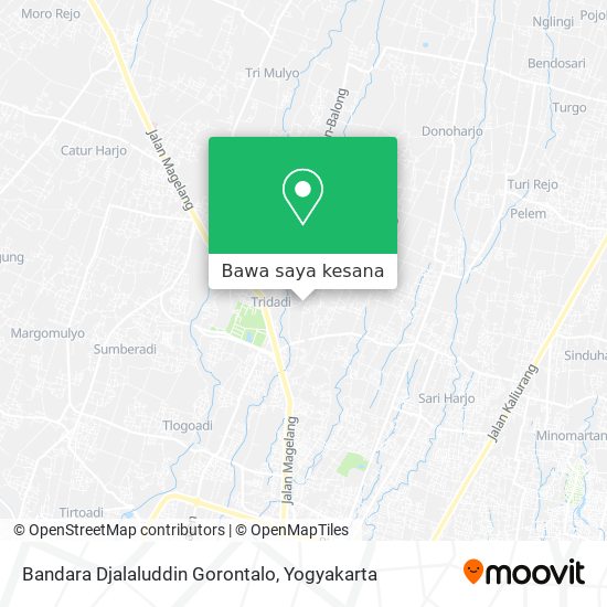 Peta Bandara Djalaluddin Gorontalo