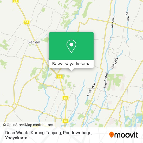 Peta Desa Wisata Karang Tanjung, Pandowoharjo