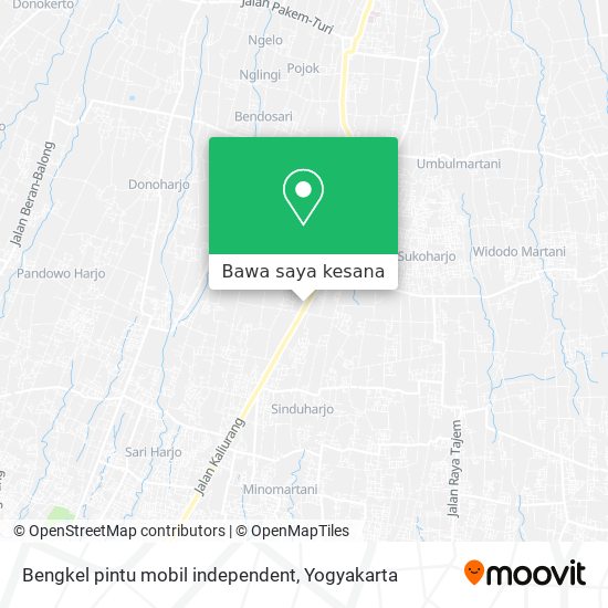 Peta Bengkel pintu mobil independent