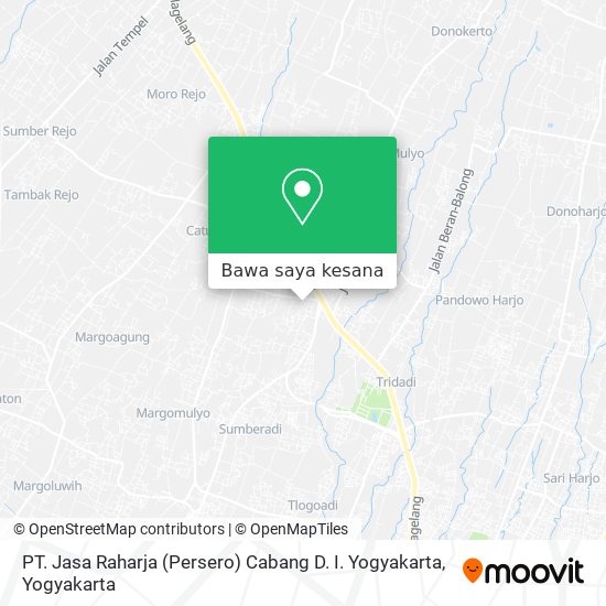 Peta PT. Jasa Raharja (Persero) Cabang D. I. Yogyakarta