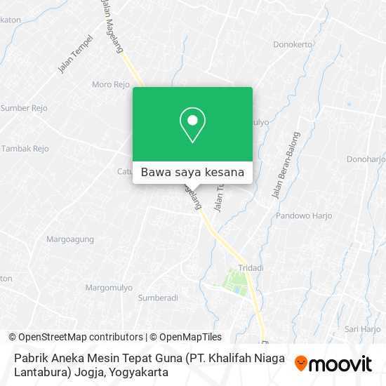 Peta Pabrik Aneka Mesin Tepat Guna (PT. Khalifah Niaga Lantabura) Jogja