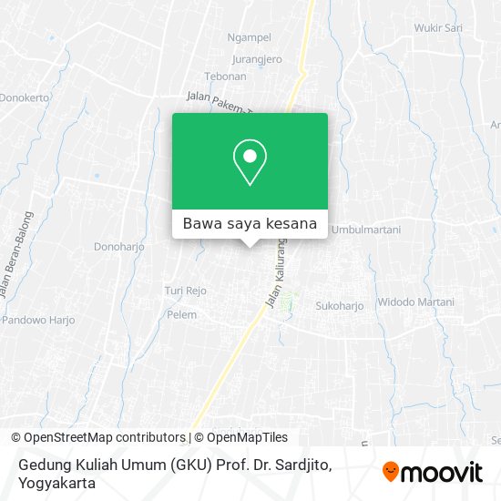 Peta Gedung Kuliah Umum (GKU) Prof. Dr. Sardjito