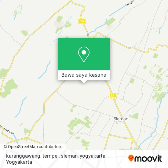 Peta karanggawang, tempel, sleman, yogyakarta