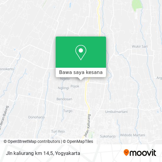 Peta Jln kaliurang km 14,5