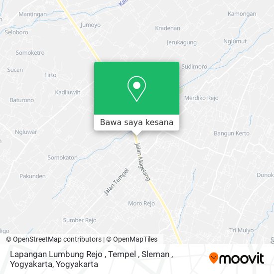 Peta Lapangan Lumbung Rejo , Tempel , Sleman , Yogyakarta