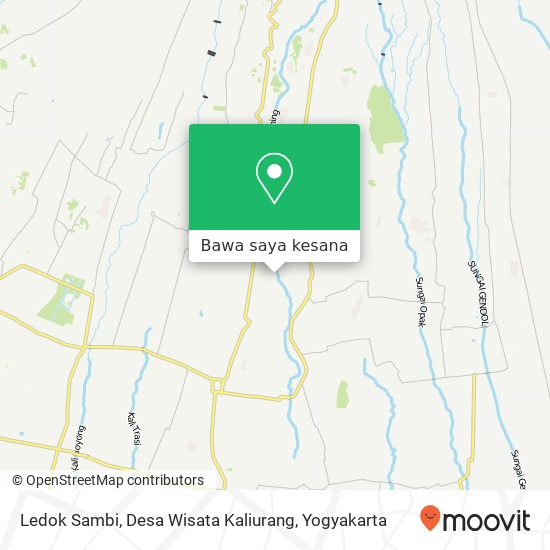 Peta Ledok Sambi, Desa Wisata Kaliurang