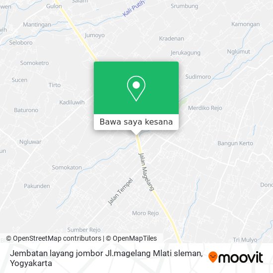 Peta Jembatan layang jombor Jl.magelang Mlati sleman