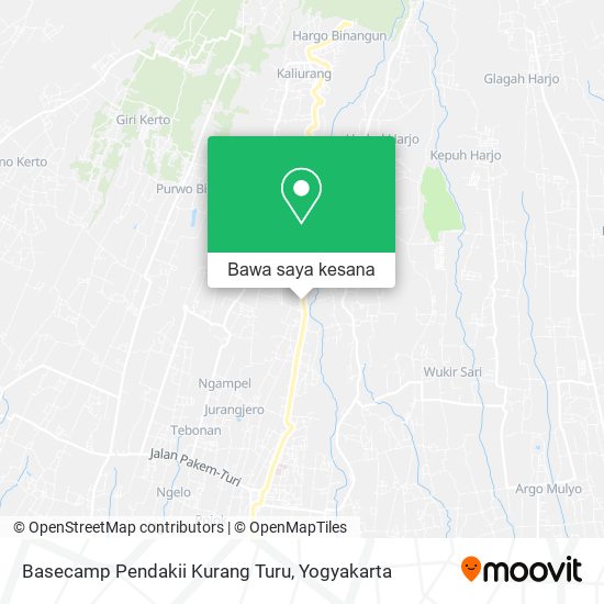 Peta Basecamp Pendakii Kurang Turu