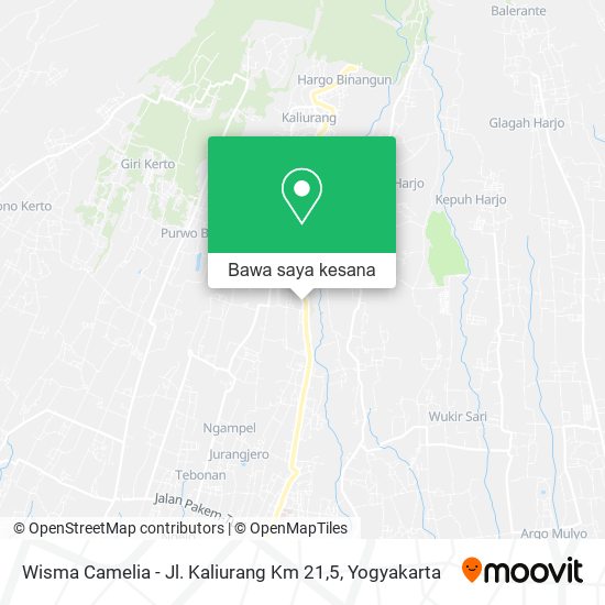 Peta Wisma Camelia - Jl. Kaliurang Km 21,5