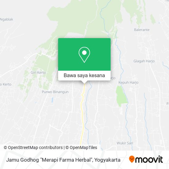 Peta Jamu Godhog "Merapi Farma Herbal"