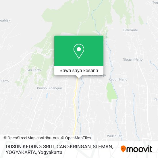 Peta DUSUN KEDUNG SRITI, CANGKRINGAN, SLEMAN, YOGYAKARTA