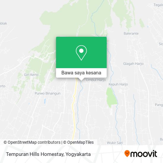 Peta Tempuran Hills Homestay