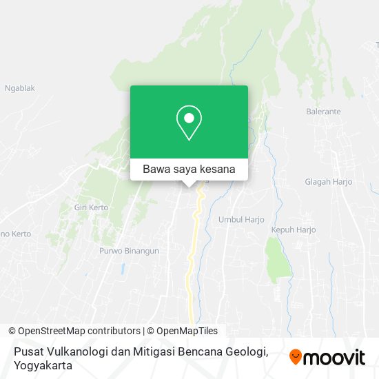 Peta Pusat Vulkanologi dan Mitigasi Bencana Geologi