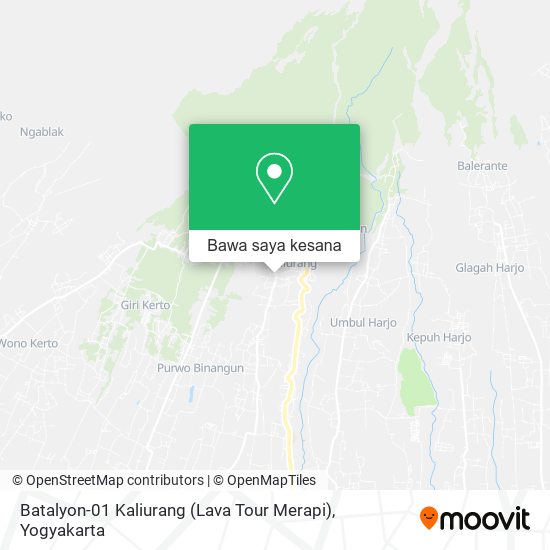 Peta Batalyon-01 Kaliurang (Lava Tour Merapi)