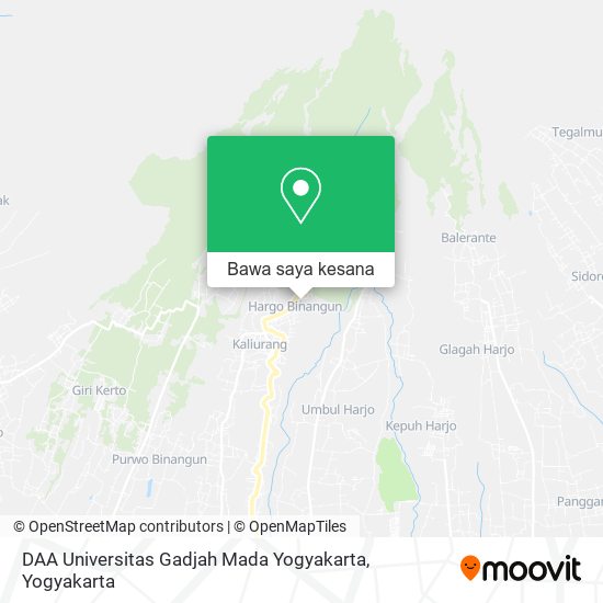 Peta DAA Universitas Gadjah Mada Yogyakarta