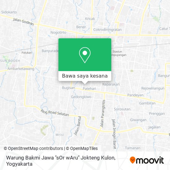 Peta Warung Bakmi Jawa "sOr wAru" Jokteng Kulon