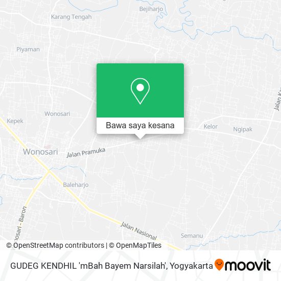Peta GUDEG KENDHIL 'mBah Bayem Narsilah'
