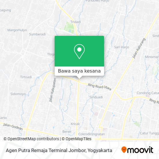 Peta Agen Putra Remaja Terminal Jombor