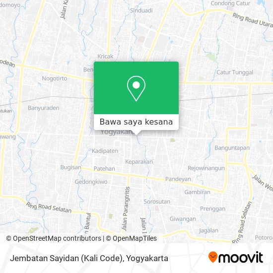 Peta Jembatan Sayidan (Kali Code)