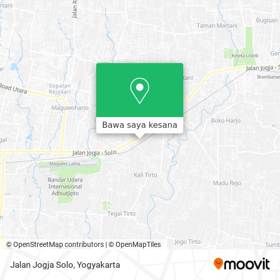 Peta Jalan Jogja Solo