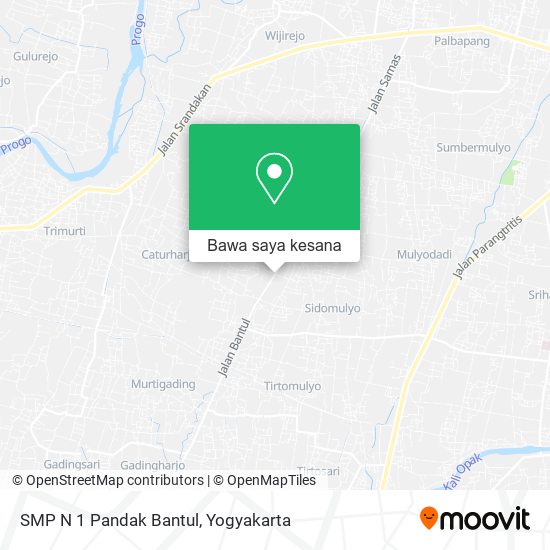 Peta SMP N 1 Pandak Bantul