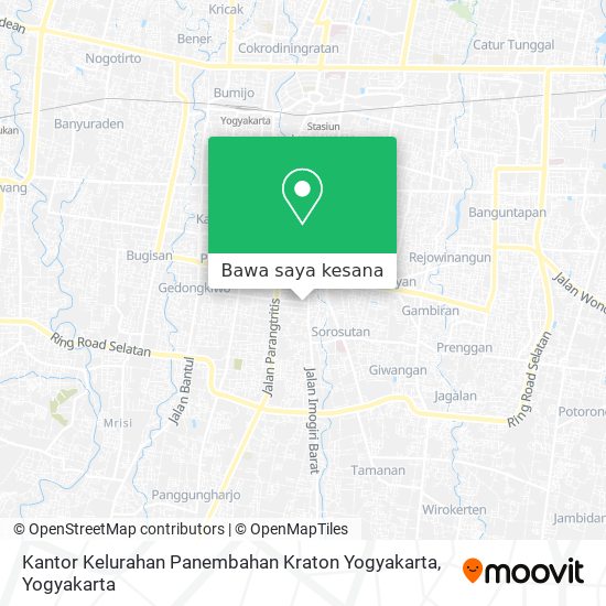 Peta Kantor Kelurahan Panembahan Kraton Yogyakarta