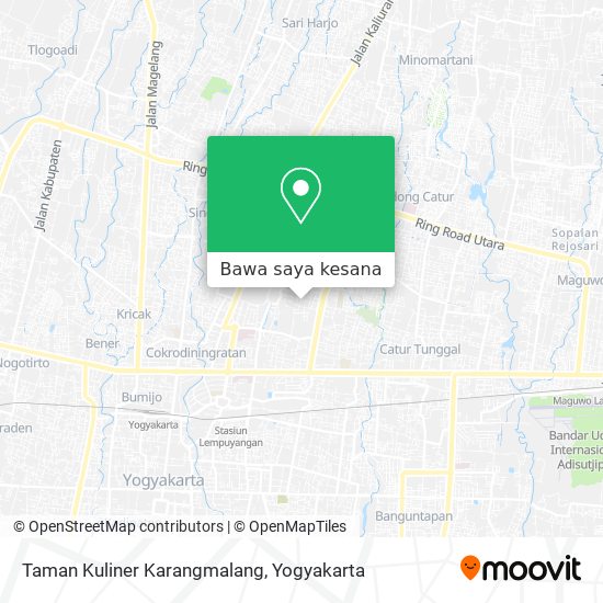 Peta Taman Kuliner Karangmalang