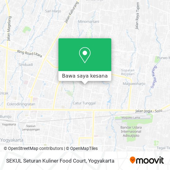 Peta SEKUL Seturan Kuliner Food Court