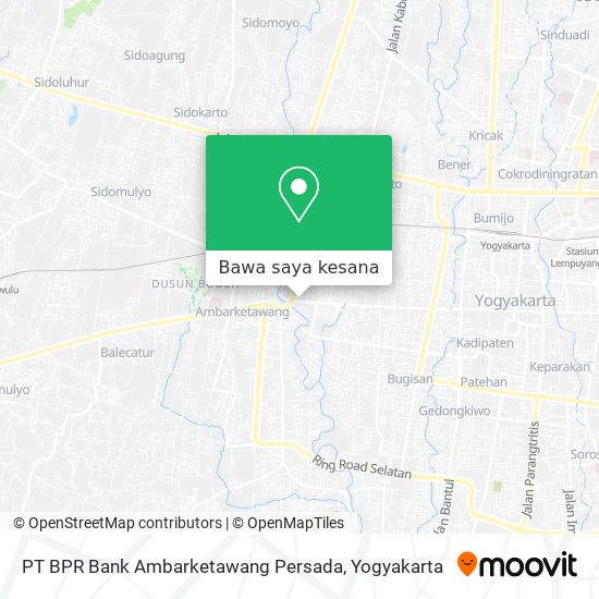 Peta PT BPR Bank Ambarketawang Persada