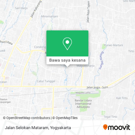 Peta Jalan Selokan Mataram