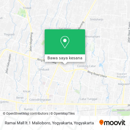 Peta Ramai Mall lt.1 Malioboro, Yogyakarta