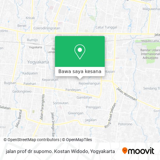 Peta jalan prof dr supomo. Kostan Widodo