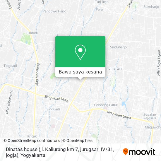 Peta Dinata's house (jl. Kaliurang km 7, jurugsari IV / 31, jogja)