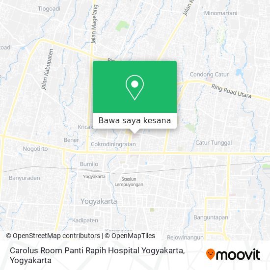Peta Carolus Room Panti Rapih Hospital Yogyakarta