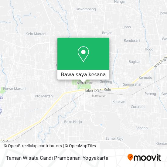 Peta Taman Wisata Candi Prambanan
