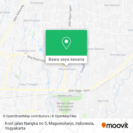 Peta Kost jalan Nangka no 5, Maguwoharjo, Indonesia