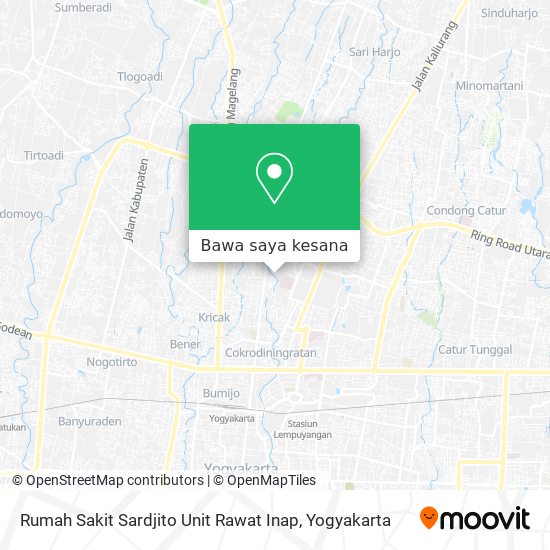 Peta Rumah Sakit Sardjito Unit Rawat Inap