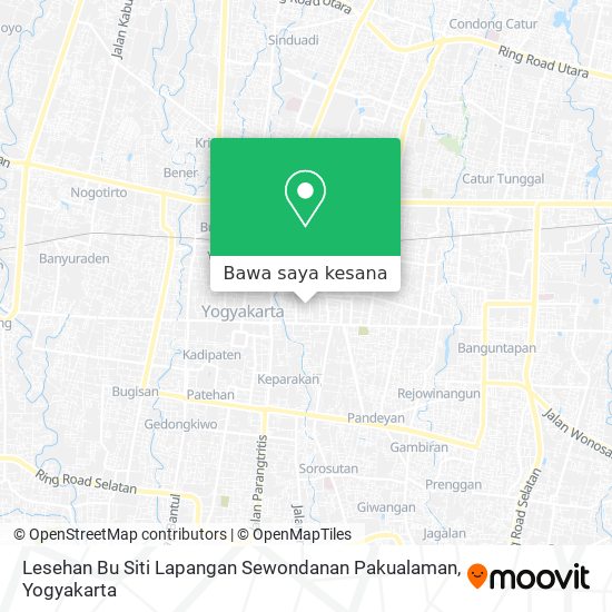 Peta Lesehan Bu Siti Lapangan Sewondanan Pakualaman