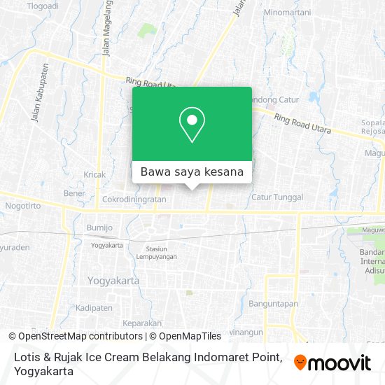 Peta Lotis & Rujak Ice Cream Belakang Indomaret Point