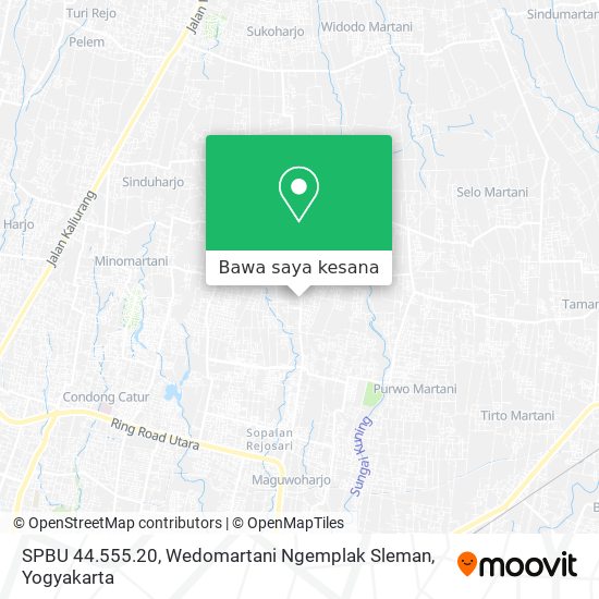 Peta SPBU 44.555.20, Wedomartani Ngemplak Sleman