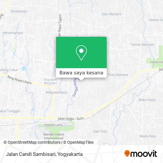 Peta Jalan Candi Sambisari
