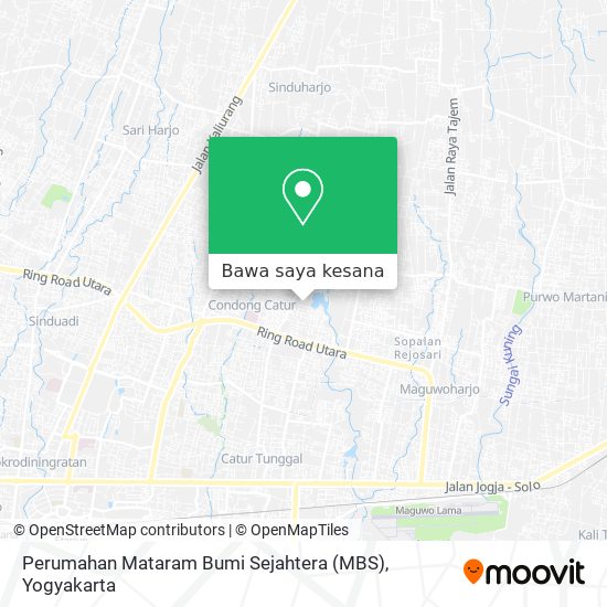 Peta Perumahan Mataram Bumi Sejahtera (MBS)